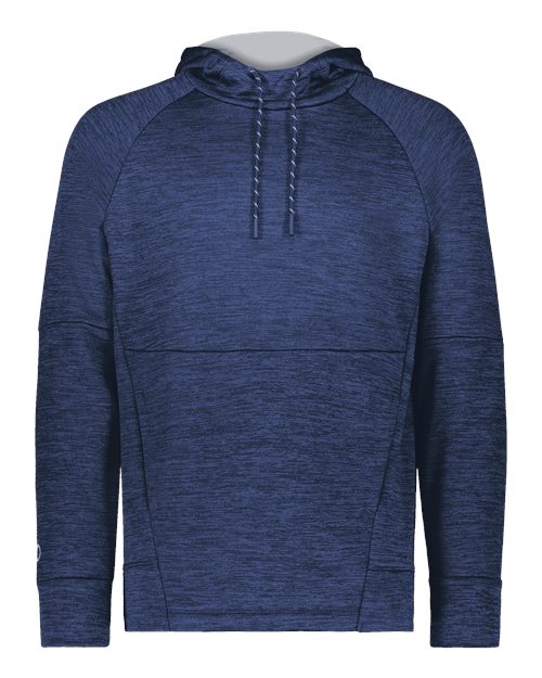 Men's All-Pro Performance Fleece Hooded Sweatshirt - Navy Heather/ Silver