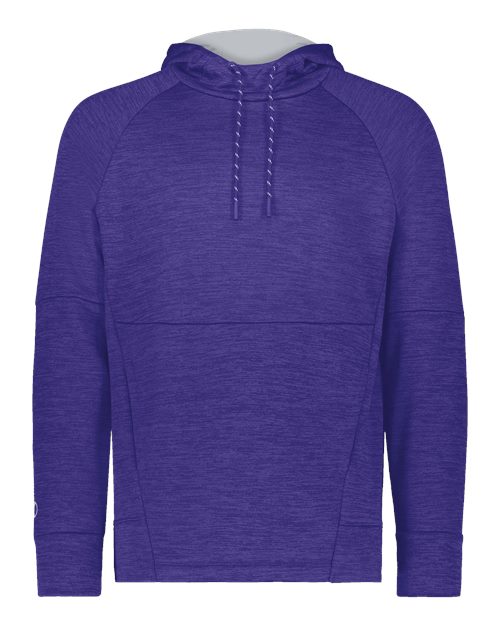 Men's All-Pro Performance Fleece Hooded Sweatshirt - Purple Heather/ Silver