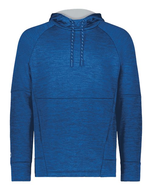 Men's All-Pro Performance Fleece Hooded Sweatshirt - Royal Heather/ Silver