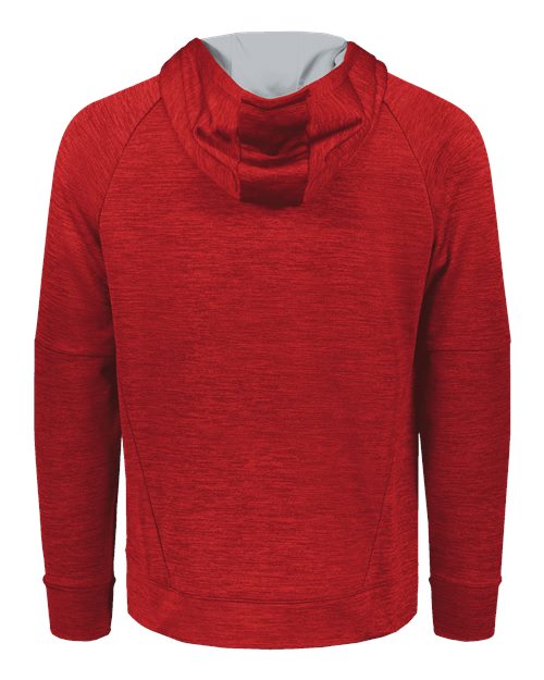 Men's All-Pro Performance Fleece Hooded Sweatshirt - Scarlet Heather/ Silver