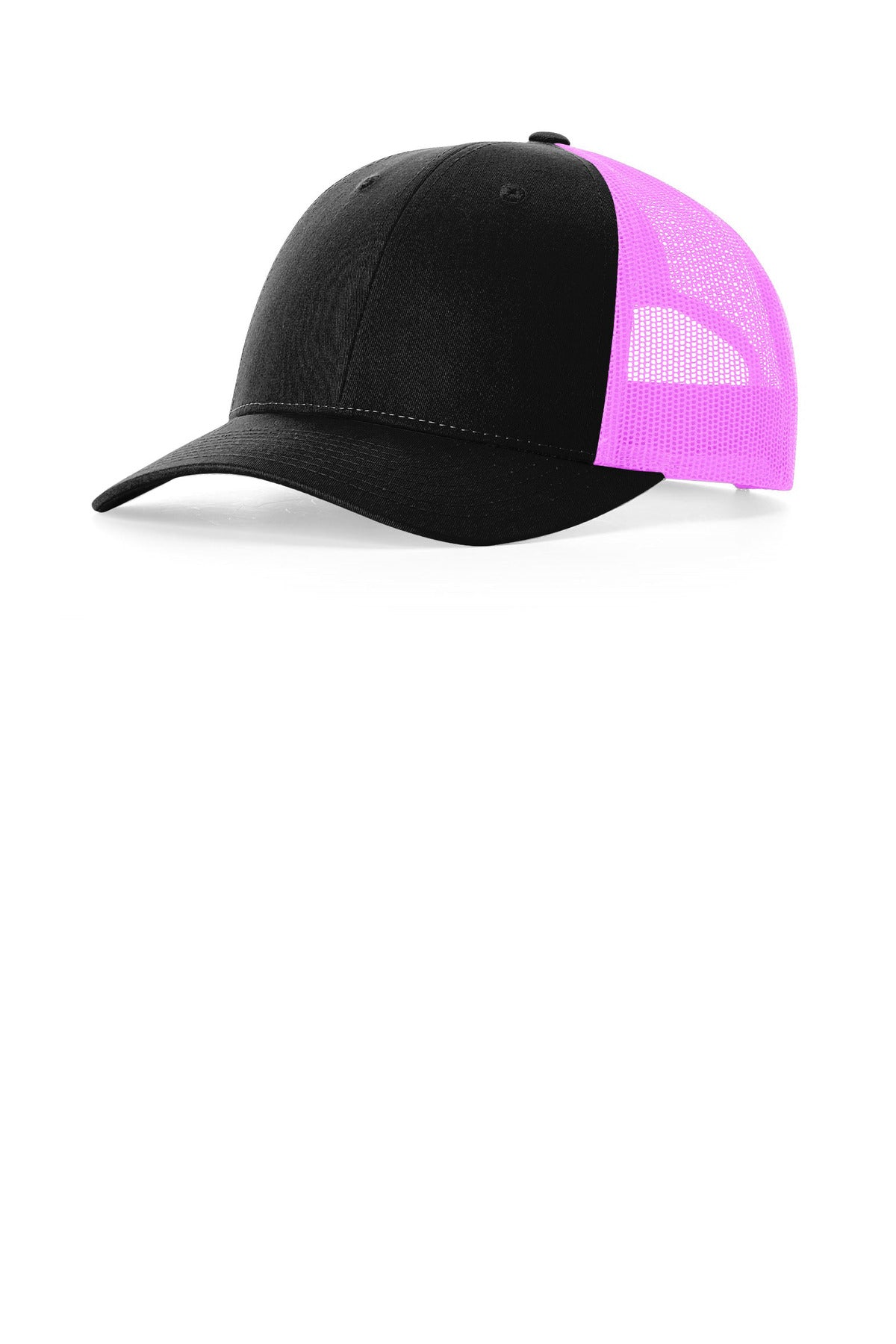 Richardson Low Pro Trucker - Black/ Neon Pink