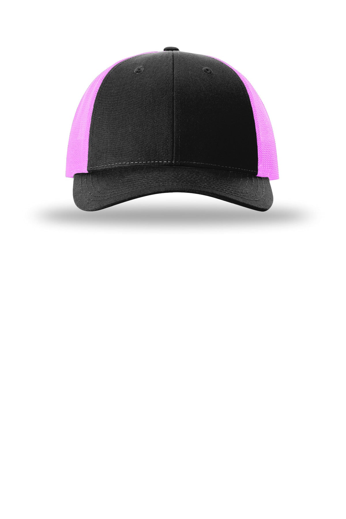 Richardson Low Pro Trucker - Black/ Neon Pink