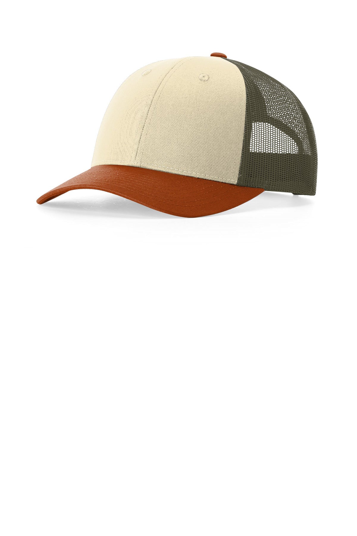 Richardson Low Pro Trucker - Cream/ Loden/ Dark Orange