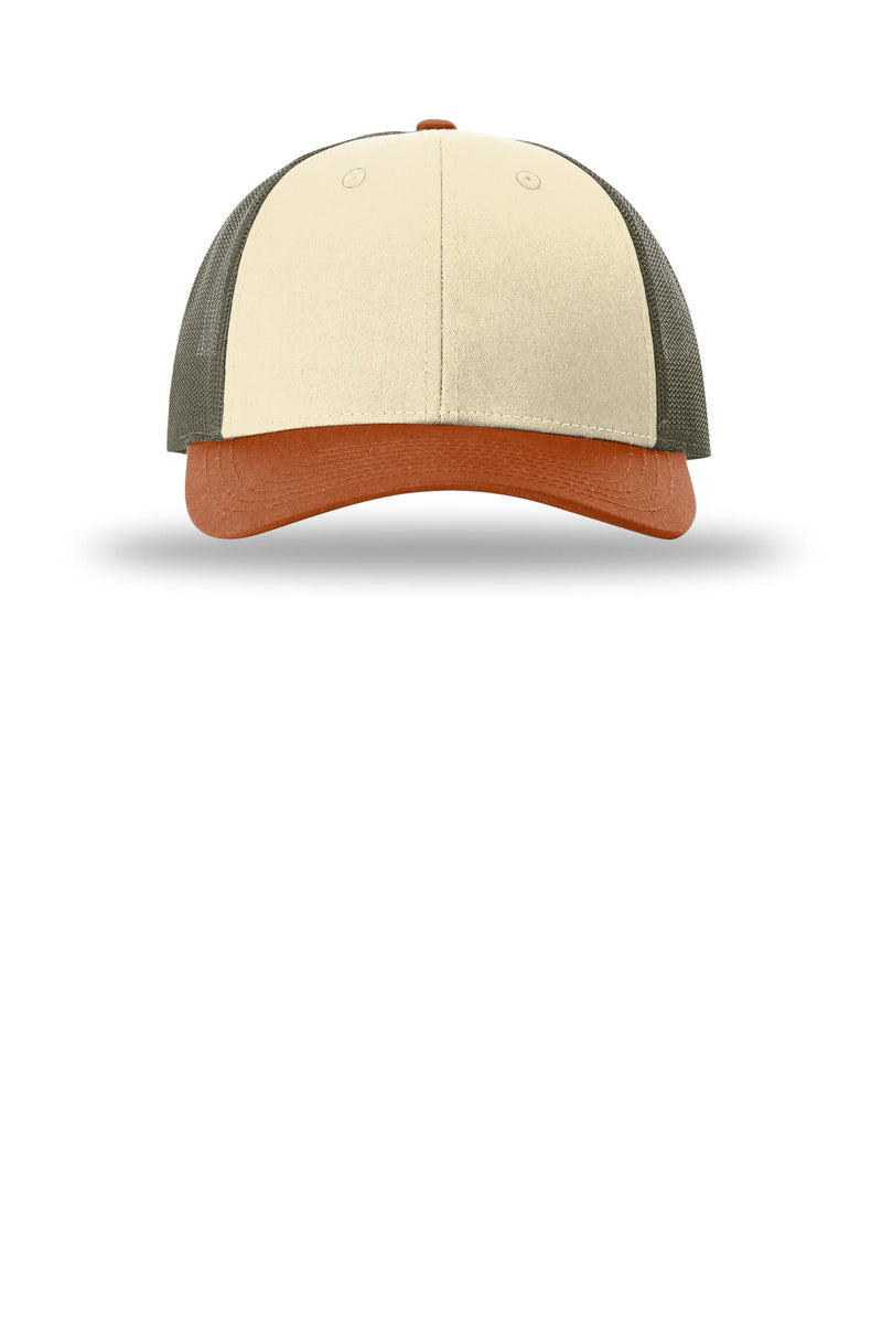 Richardson Low Pro Trucker - Cream/ Loden/ Dark Orange