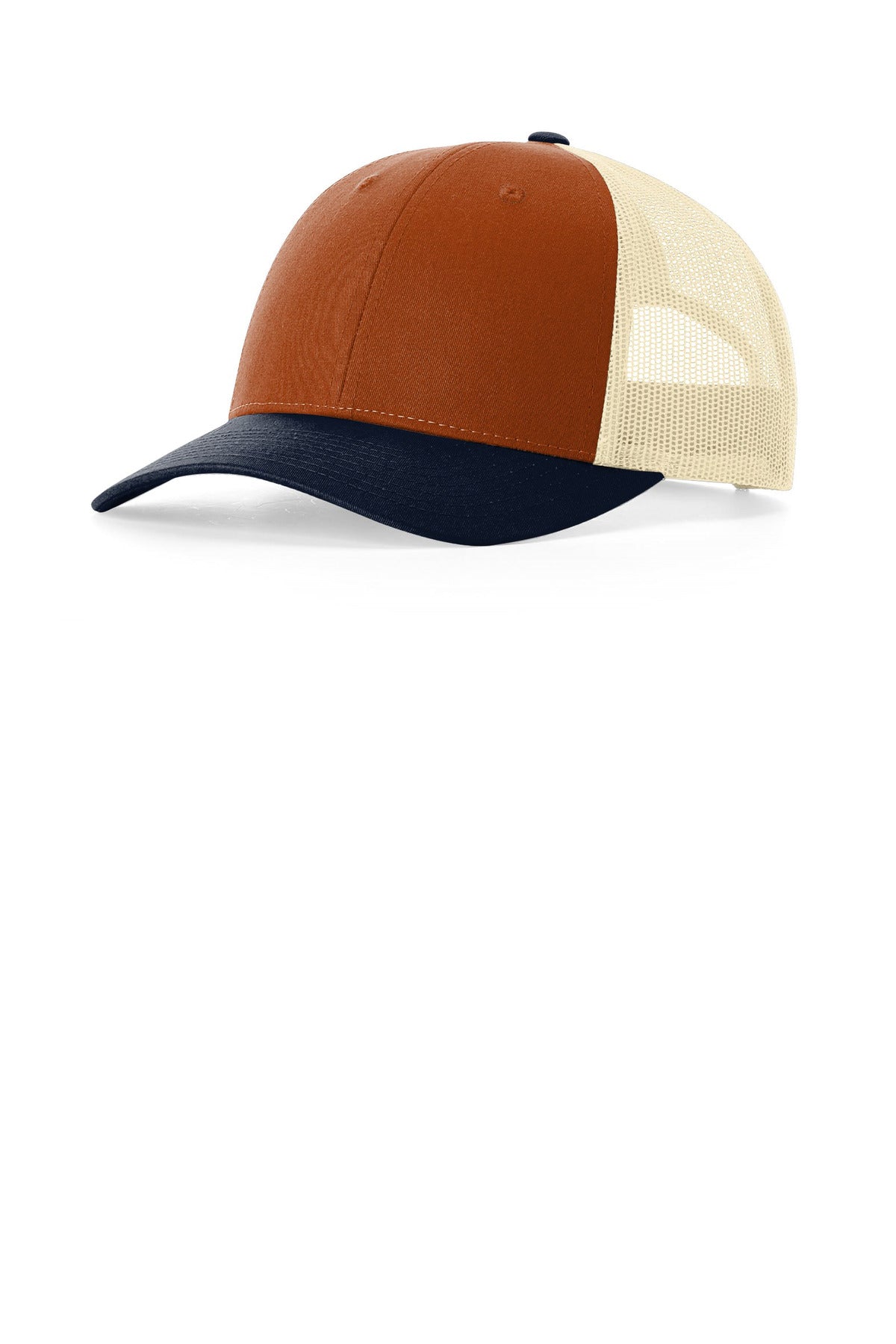 Richardson Low Pro Trucker - Dark Orange/ Birch/ Patriot Blue