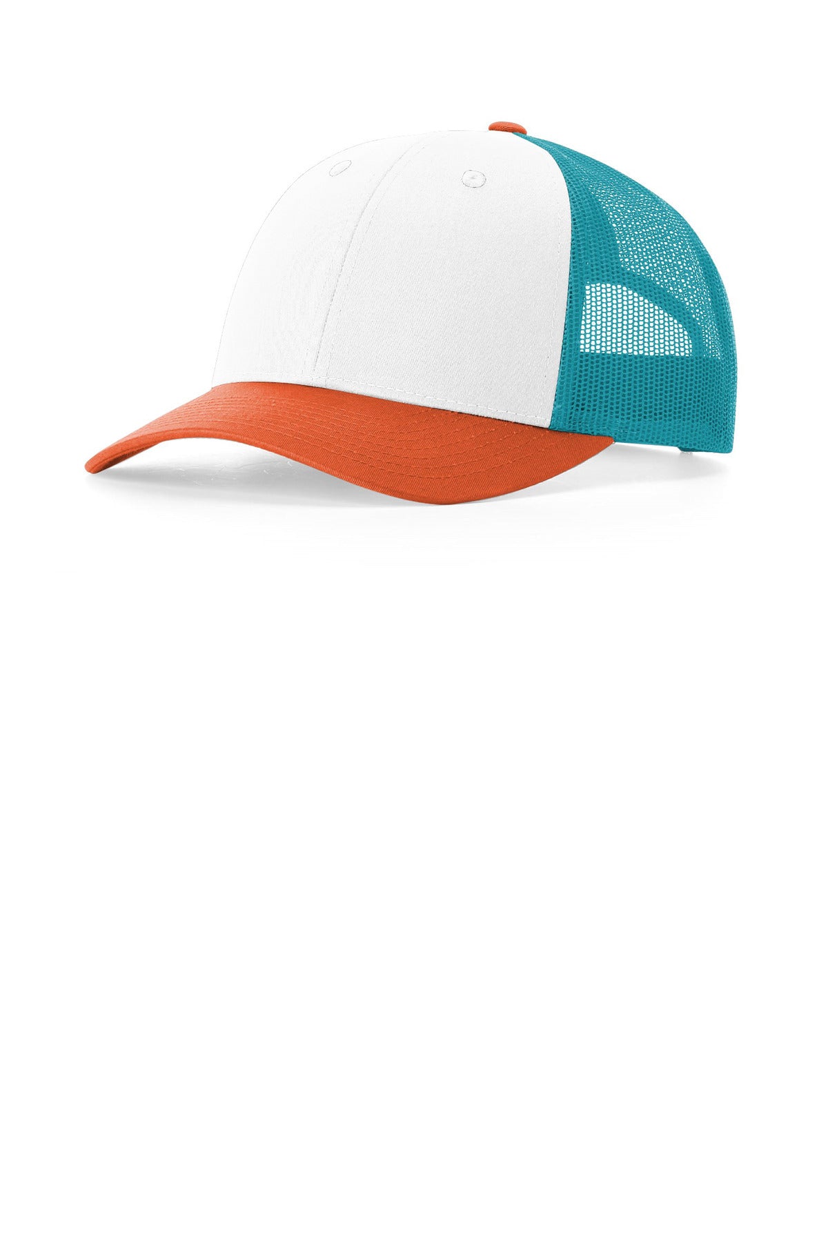 Richardson Low Pro Trucker - White/ Hawaiian Blue/ Pale Orange