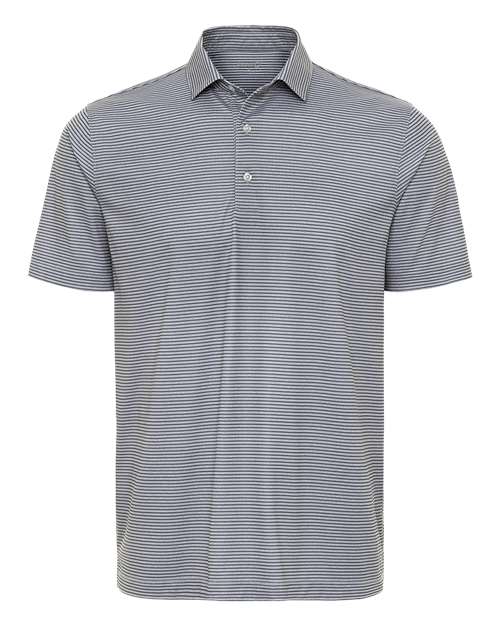 Men's Aiken Striped Polo - Steel Heather/ Charcoal