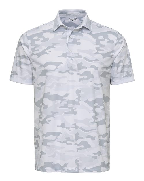 Men's Newport Camo Polo - White Camo