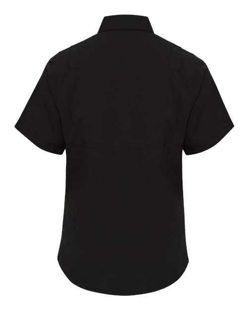Women's Hatteras Performance Short Sleeve Fishing Shirt - Black