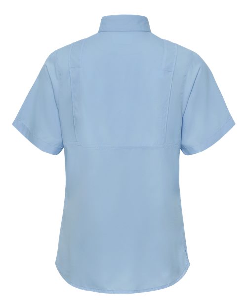 Women's Hatteras Performance Short Sleeve Fishing Shirt - Blue Mist