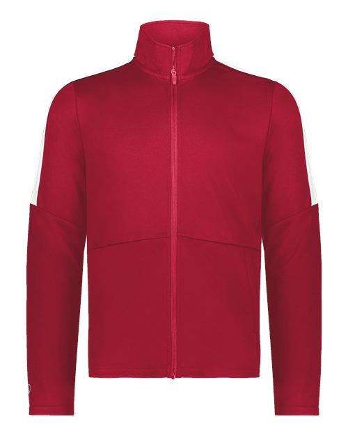 Youth Crosstown Full-Zip Jacket - Scarlet/ White