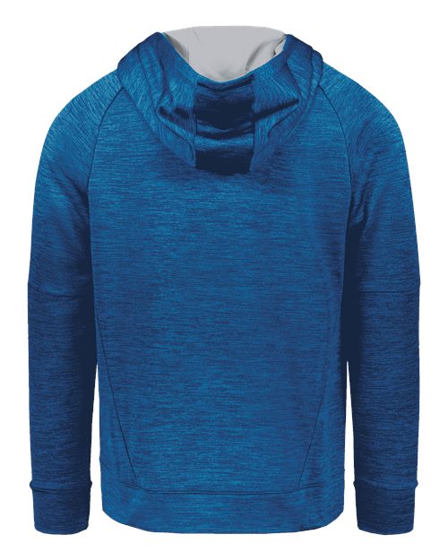 Youth All-Pro Performance Fleece Hooded Sweatshirt - Royal Heather/ Silver