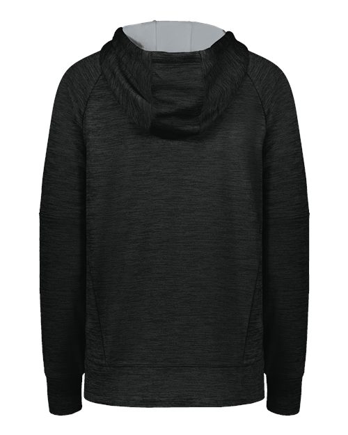 Women's All-Pro Performance Fleece Hooded Sweatshirt - Black Heather/ Silver