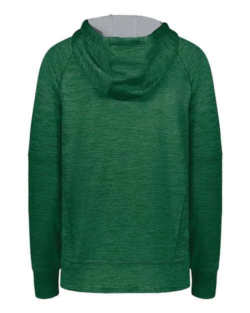 Women's All-Pro Performance Fleece Hooded Sweatshirt - Dark Green Heather/ Silver