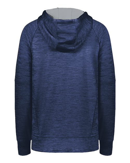 Women's All-Pro Performance Fleece Hooded Sweatshirt - Navy Heather/ Silver