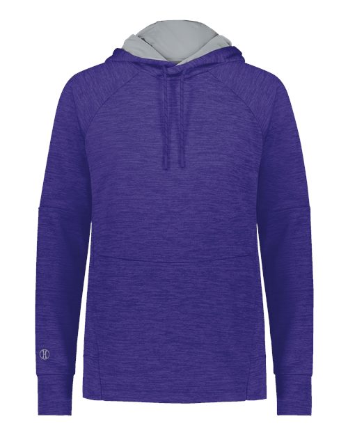 Women's All-Pro Performance Fleece Hooded Sweatshirt - Purple Heather/ Silver