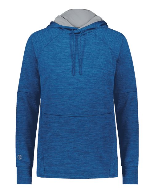 Women's All-Pro Performance Fleece Hooded Sweatshirt - Royal Heather/ Silver