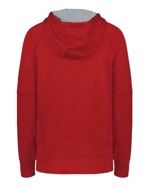 Women's All-Pro Performance Fleece Hooded Sweatshirt - Scarlet Heather/ Silver