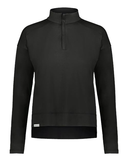 Women's Eco Revive™ Ventura Soft Knit Quarter-Zip Pullover - Black