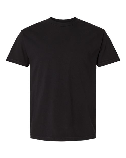 Unisex Garment-Dyed Heavyweight Cotton Tee - True Black