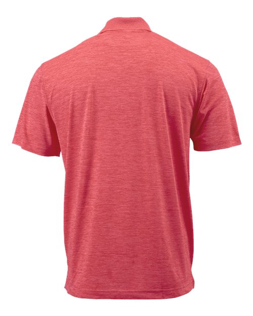 Men's Dakota Striated Heather Polo - Crimson Heather