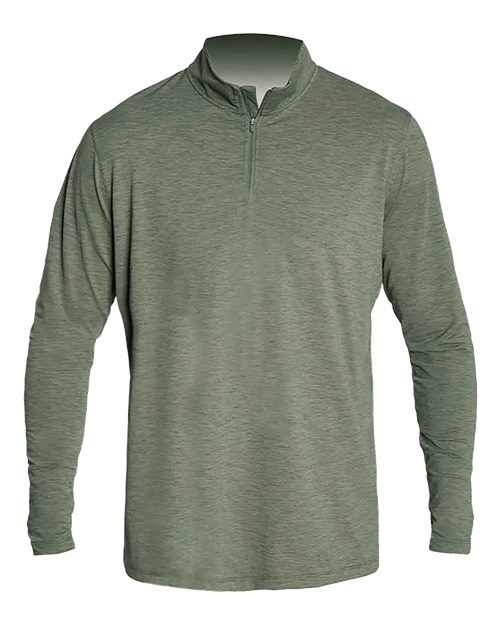 Men's Low Pro Quarter-Zip Pullover - Dark Olive Heathered