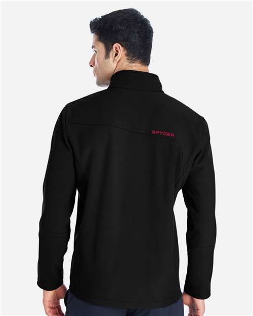Men's Transport Soft Shell Jacket - Black/ Red