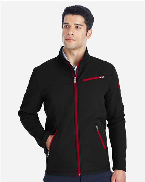 Men's Transport Soft Shell Jacket - Black/ Red