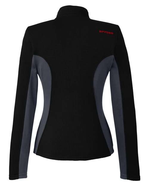 Women's Constant Full-Zip Sweater Fleece Jacket - Black/ Polar/ Red