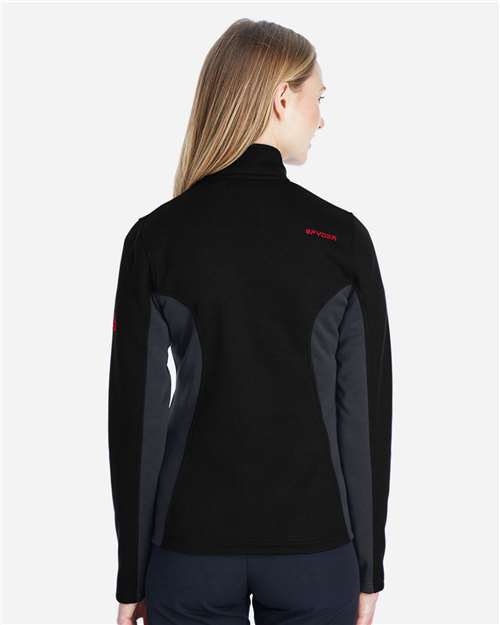 Women's Constant Full-Zip Sweater Fleece Jacket - Black/ Polar/ Red