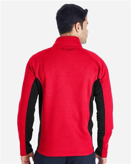 Men's Constant Full-Zip Sweater Fleece Jacket - Red/ Black