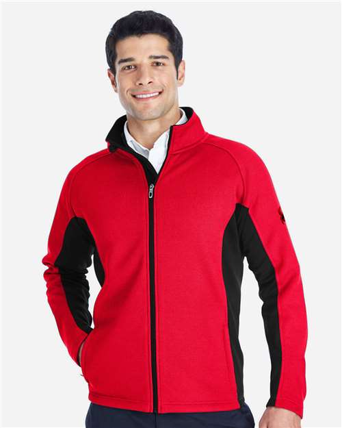 Men's Constant Full-Zip Sweater Fleece Jacket - Red/ Black