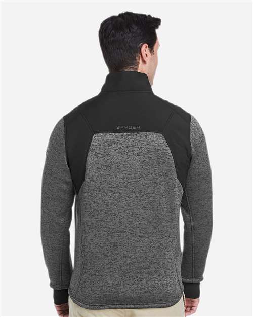 Men's Passage Sweater Jacket - Polar Powder/ Black