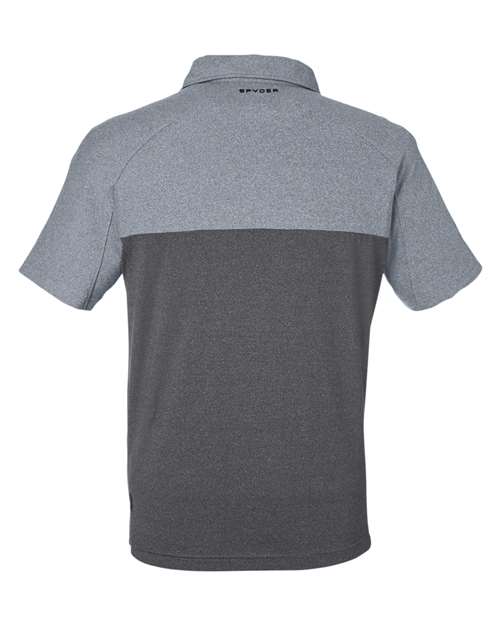 Men's Spyre Flex Colorblock Polo - Polar Frost/ Black Frost