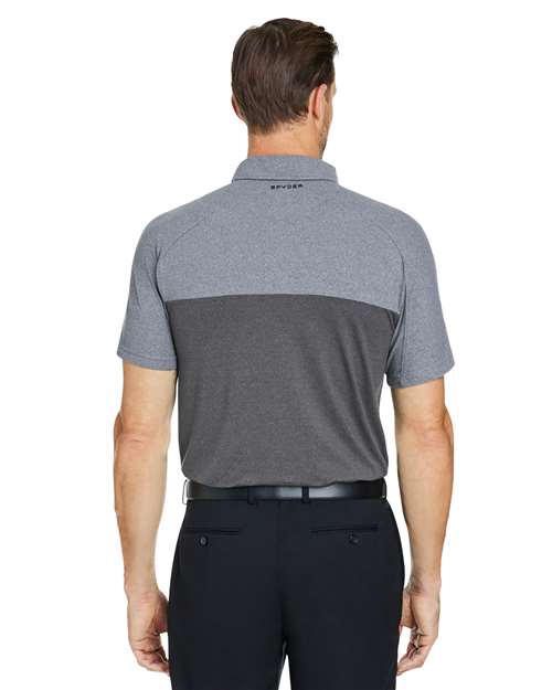 Men's Spyre Flex Colorblock Polo - Polar Frost/ Black Frost