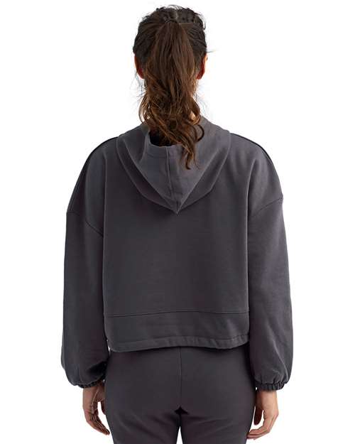 Women's Cropped Maria Hooded Sweatshirt - Charcoal
