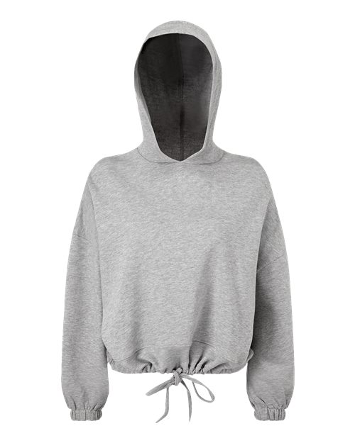 Women's Cropped Maria Hooded Sweatshirt - Heather Grey