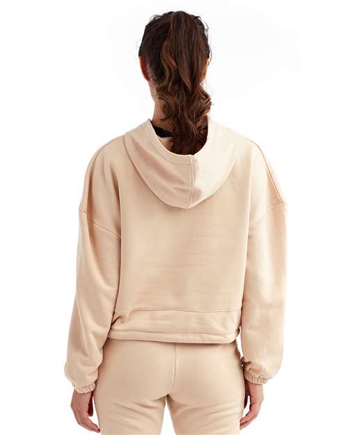 Women's Cropped Maria Hooded Sweatshirt - Nude