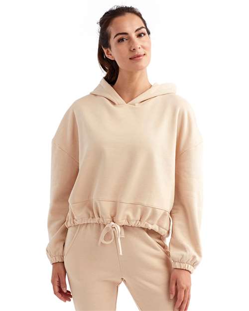 Women's Cropped Maria Hooded Sweatshirt - Nude