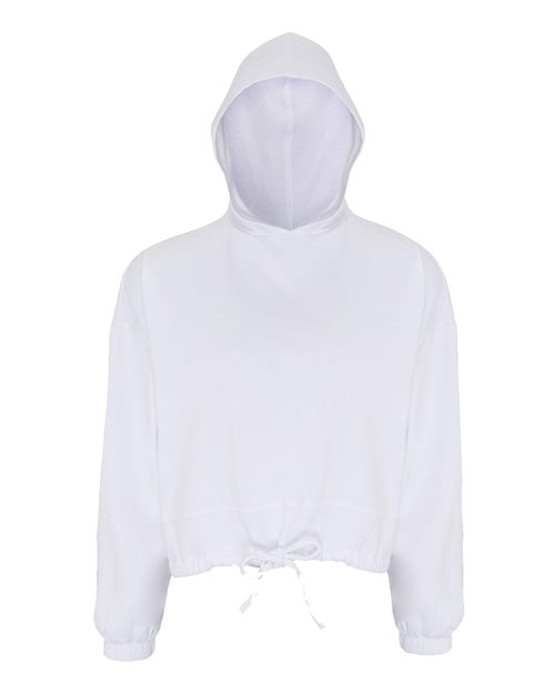 Women's Cropped Maria Hooded Sweatshirt - White