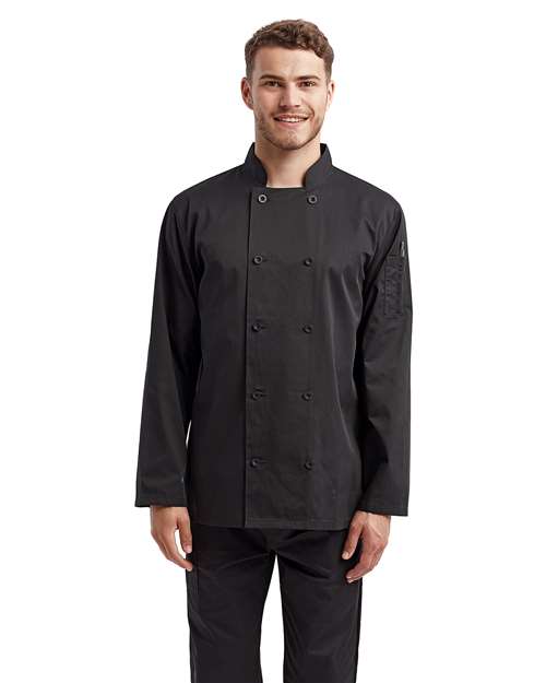 Unisex Recycled Chef Coat - Black