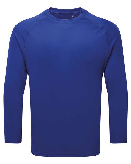 Unisex Panelled Long Sleeve Tech T-Shirt - Royal