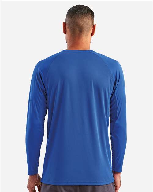 Unisex Panelled Long Sleeve Tech T-Shirt - Royal