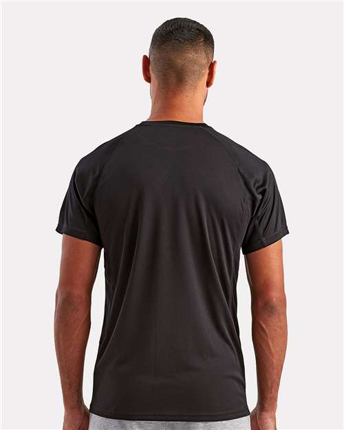 Unisex Panelled Tech T-Shirt - Black