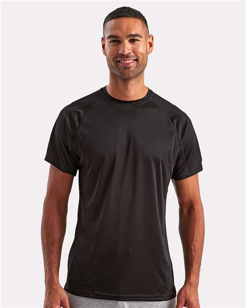 Unisex Panelled Tech T-Shirt - Black