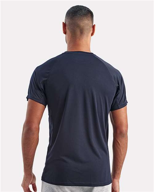 Unisex Panelled Tech T-Shirt - French Navy