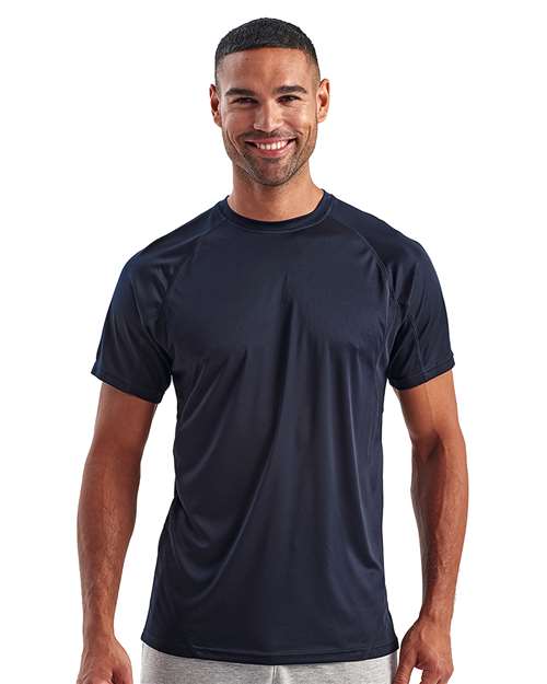 Unisex Panelled Tech T-Shirt - French Navy