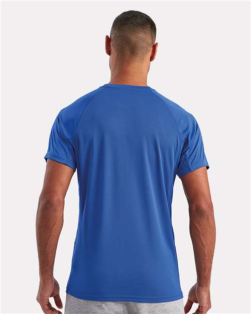 Unisex Panelled Tech T-Shirt - Royal