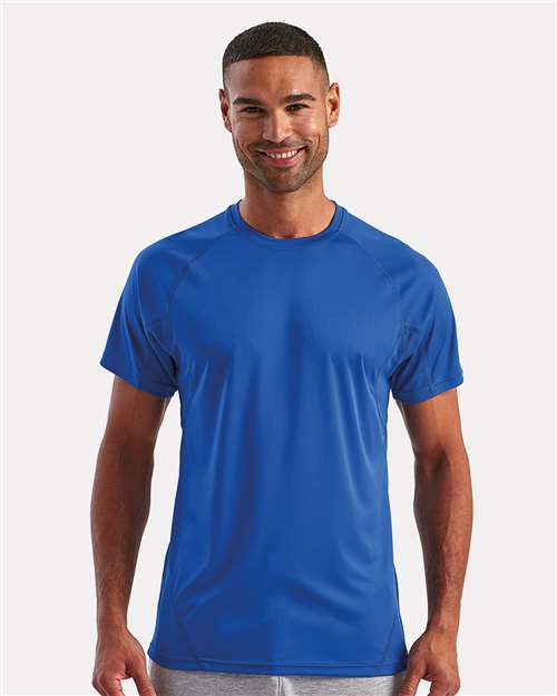 Unisex Panelled Tech T-Shirt - Royal