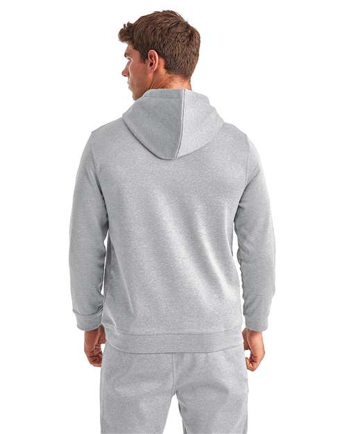 Unisex Spun Dyed Hooded Sweatshirt - Grey Melange